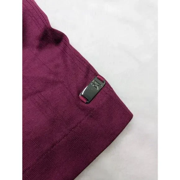 Nike Tiger Woods NikeFITDRY Vintage Mens Golf Polo Shirt‎ - Large Magenta Stripe - Picture 4 of 8